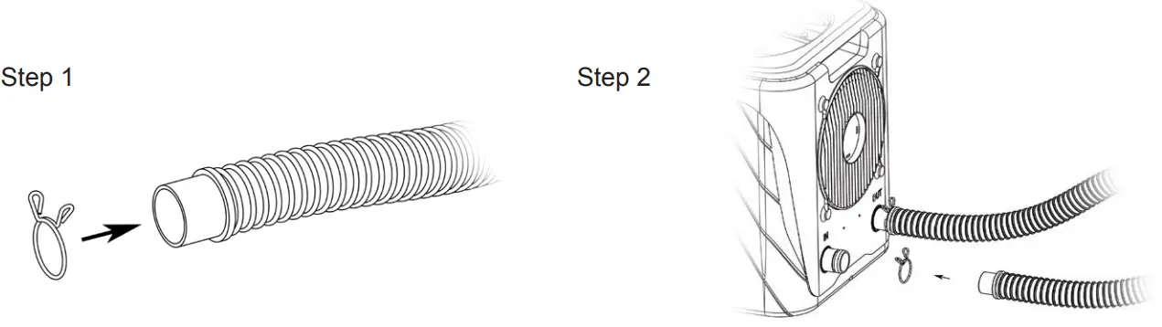 DURATECH HS40 Hot Splash Heat Pump - Hose1