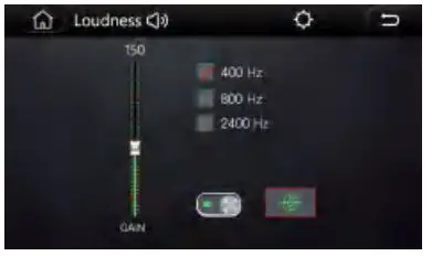 Nakamichi NAM1712 7 Inch 2-Din AV Receiver User Manual - Loundness Settings