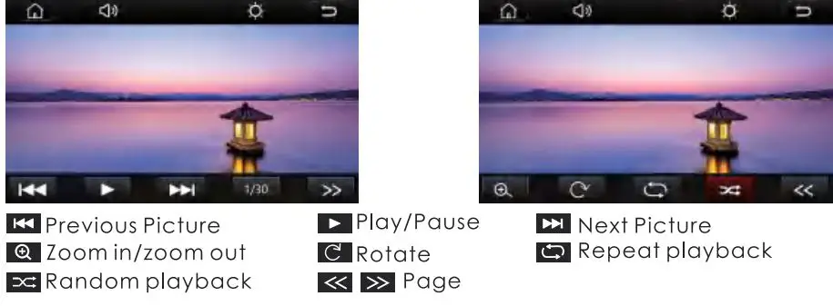 Nakamichi NAM1712 7 Inch 2-Din AV Receiver User Manual - Picture Playback