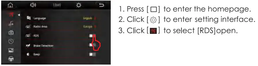 Nakamichi NAM1712 7 Inch 2-Din AV Receiver User Manual - RDS Function
