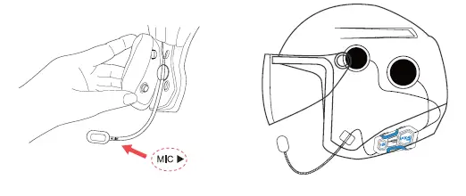 pointing towards your mouth