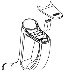 FIG 5 Battery replacement in hose handle