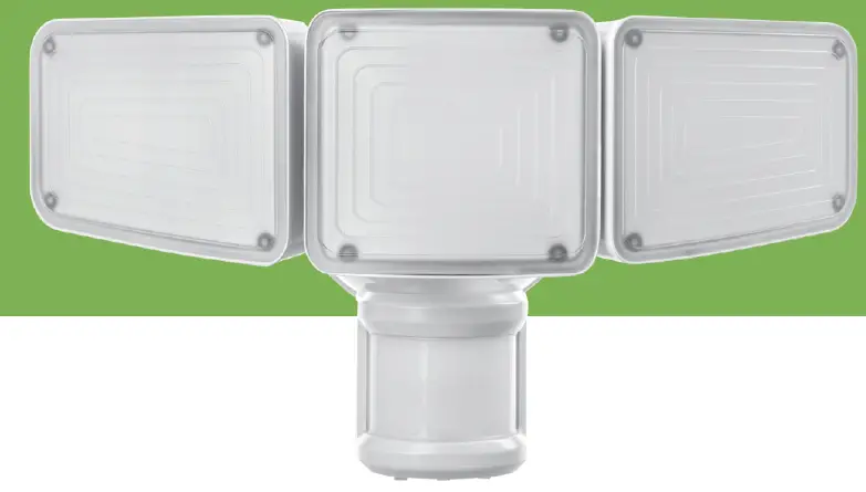 Home Zone Es00937g Triple Head Led Security Light User Manual
