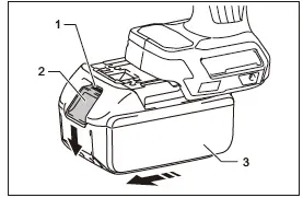 makita DTW301 Cordless Impact Wrench FIG 2