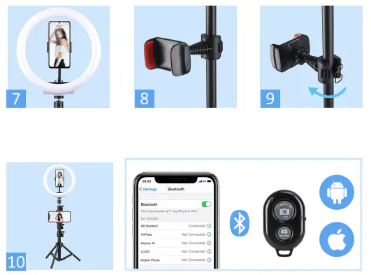 AGPTEK LEDRLT LED Selfie Ring Light-fig3