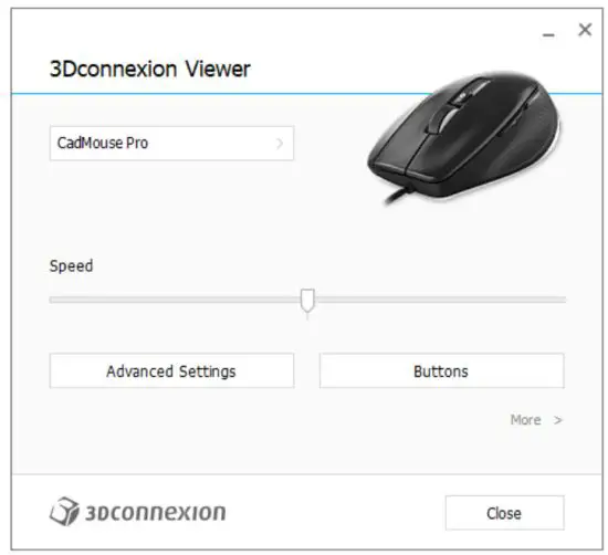 3Dconnexion Cad Mouse Pro Wireless Ergonomic Mouse for CAD Professional - 3Dconnexion Settings 1
