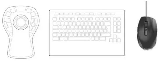 3Dconnexion Cad Mouse Pro Wireless Ergonomic Mouse for CAD Professional - Desktop Setup