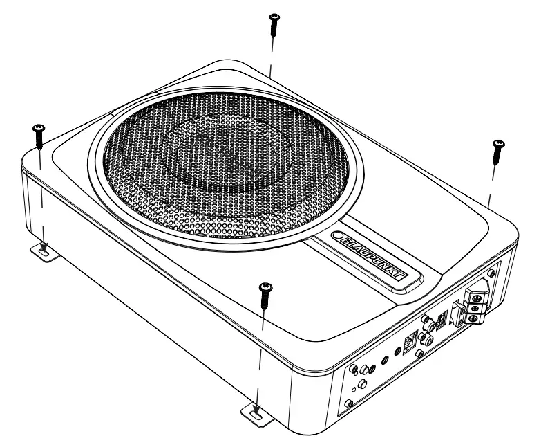 BLAUPUNKT GTr 10150 A Active Subwoofer - INSTALLATION