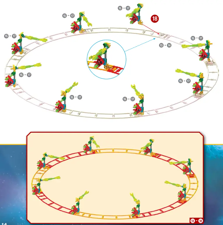 KNEX Revolution Ferris Wheel Building Set - Parts List 10