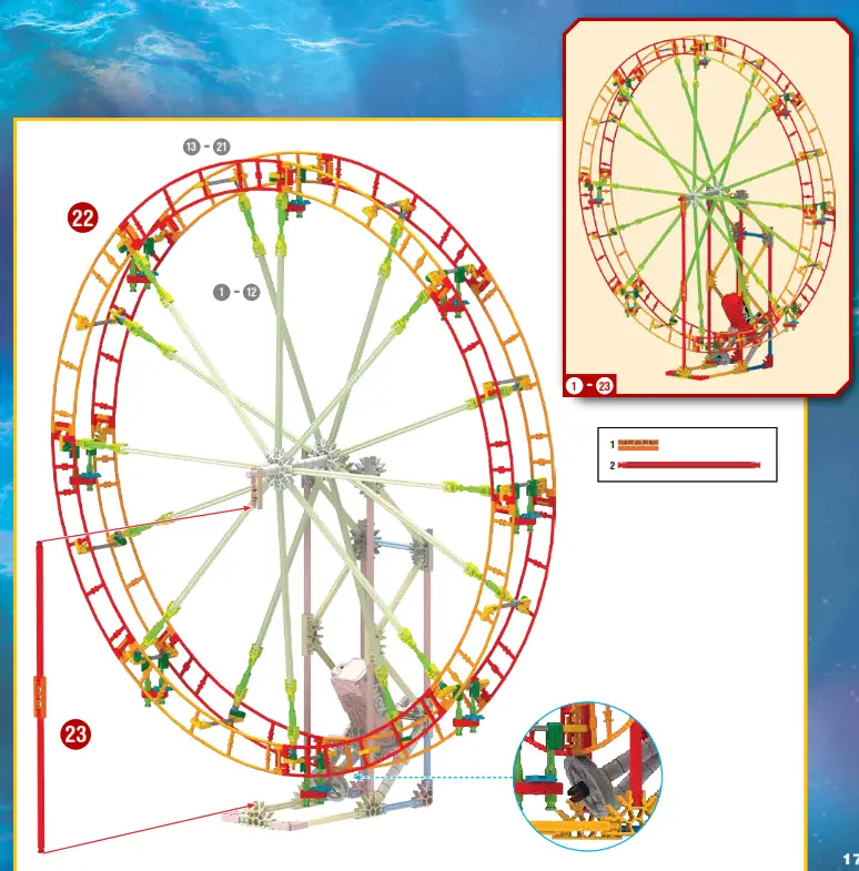 KNEX Revolution Ferris Wheel Building Set - Parts List 13