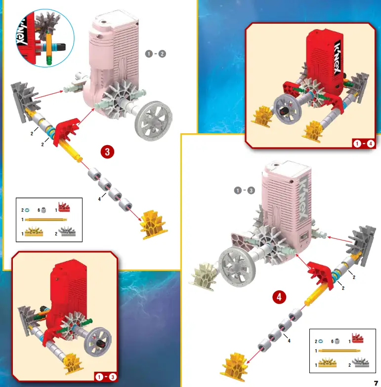 KNEX Revolution Ferris Wheel Building Set - Parts List 3