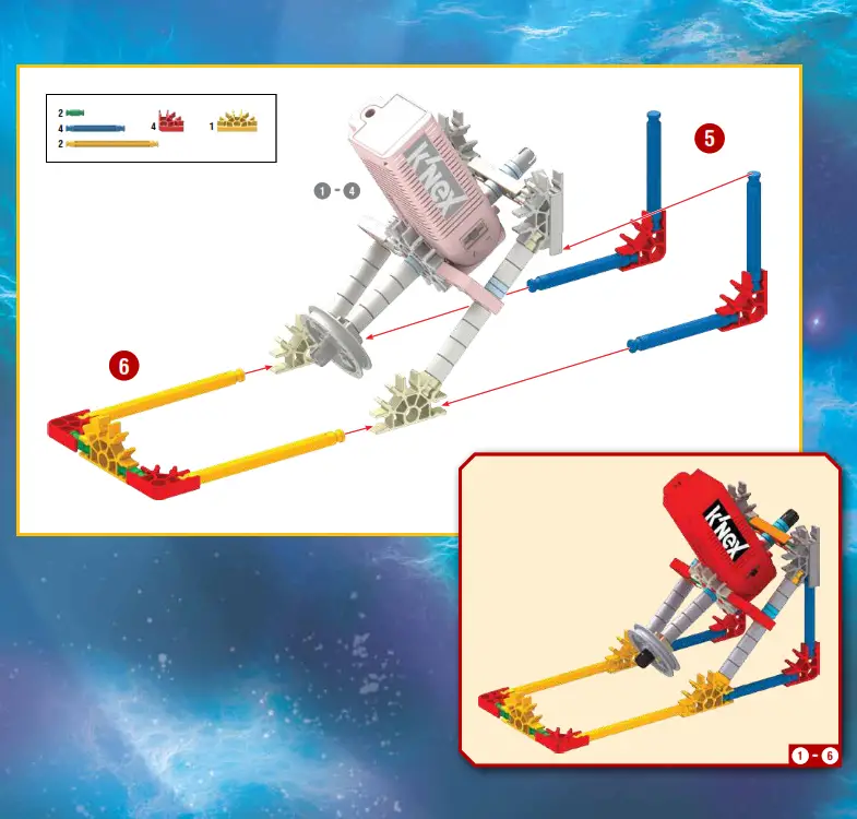 KNEX Revolution Ferris Wheel Building Set - Parts List 4