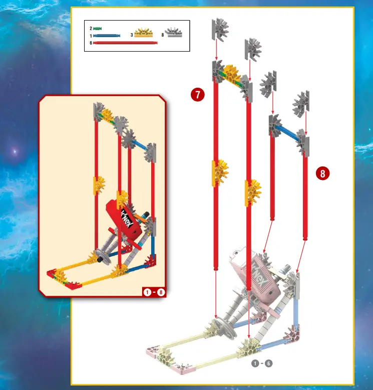 KNEX Revolution Ferris Wheel Building Set - Parts List 5