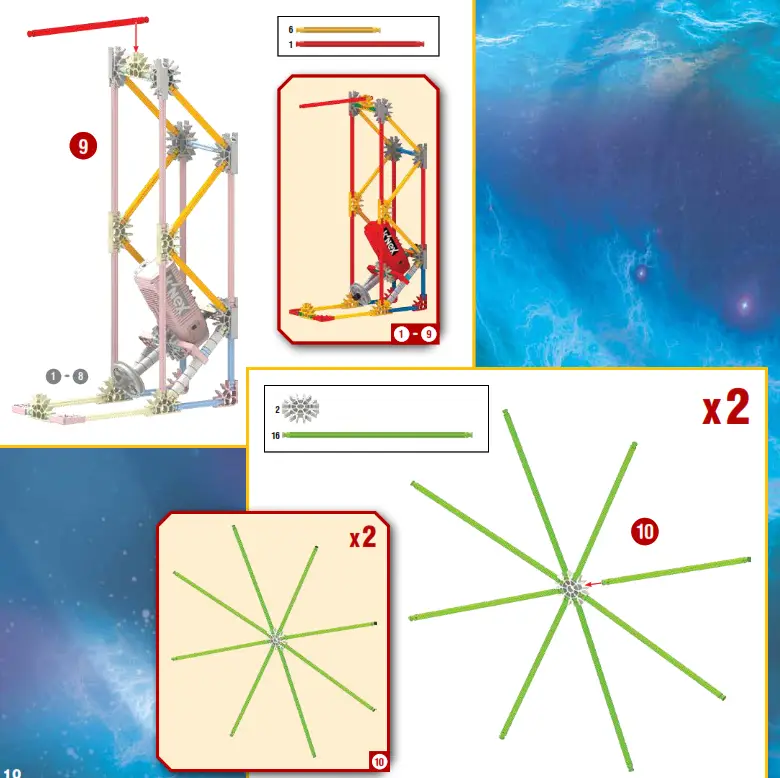 KNEX Revolution Ferris Wheel Building Set - Parts List 6