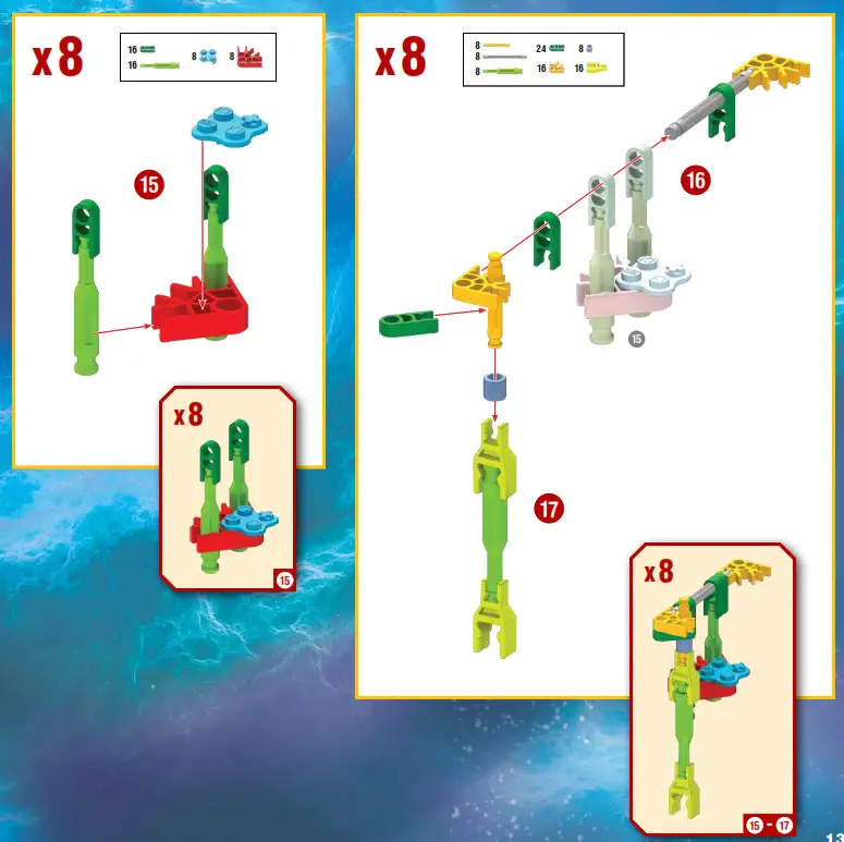 KNEX Revolution Ferris Wheel Building Set - Parts List 9