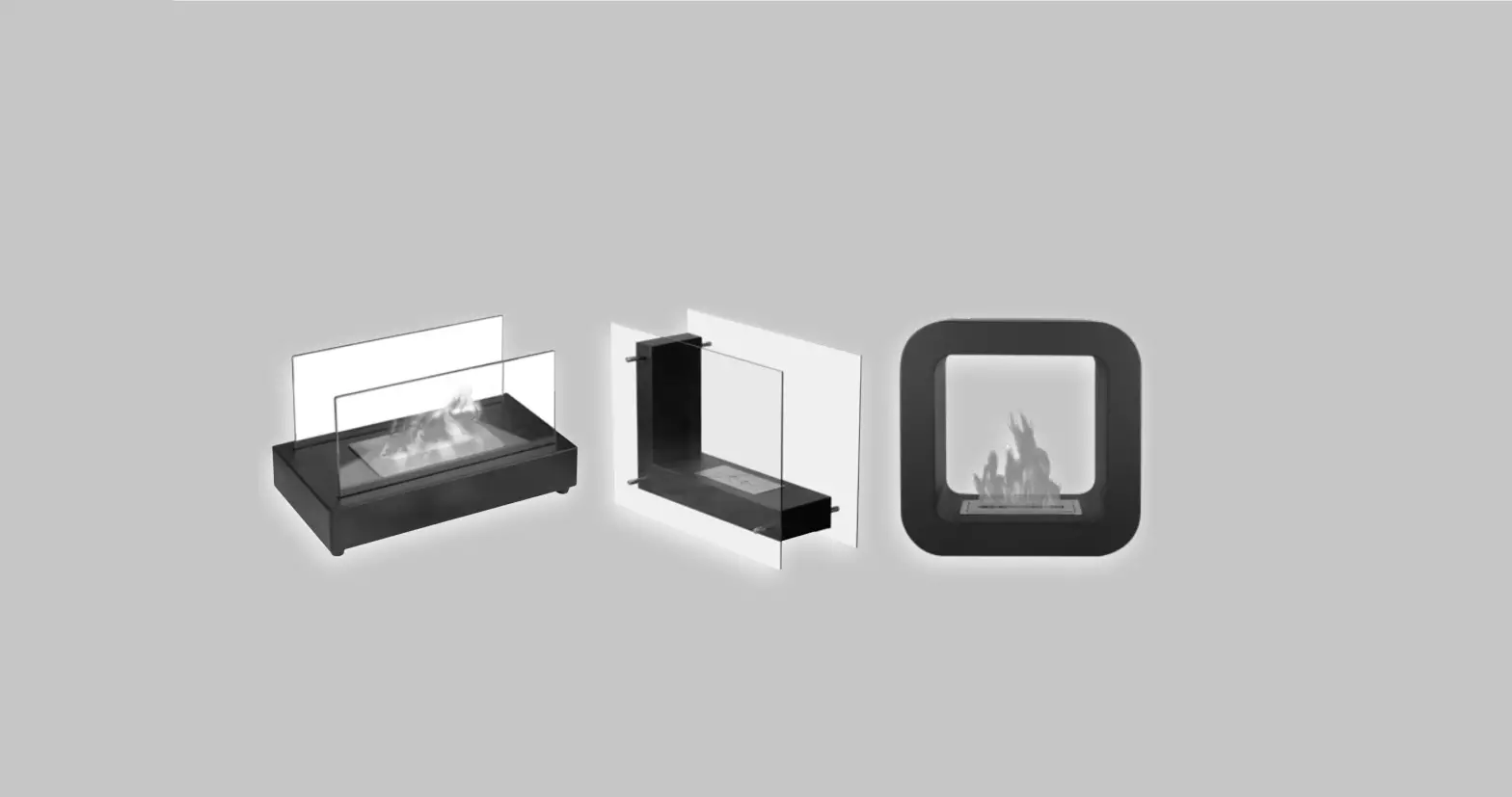 Qlima Ffb105 Rectangular Bio-ethanol Fire Pit Table User Manual