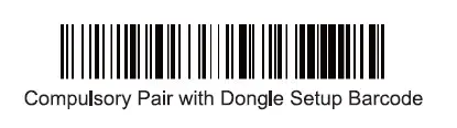 Compulsory Pair with Dongle Setup Barcode