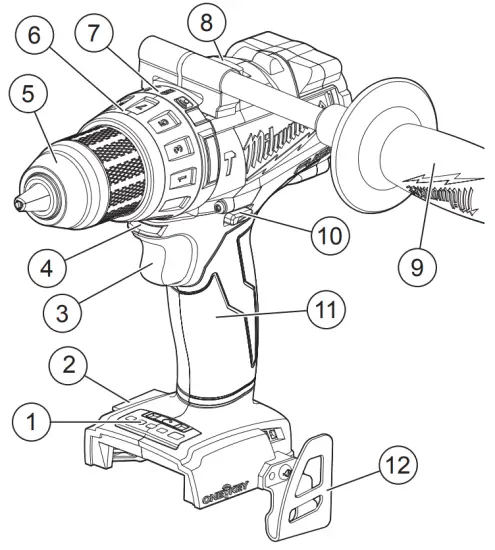 milwaukee 2705-20 M18 Fuel 2 Inch Drill Driver and Hammer Drill Driver - FUNCTIONAL