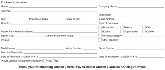 Purchaser’s Information