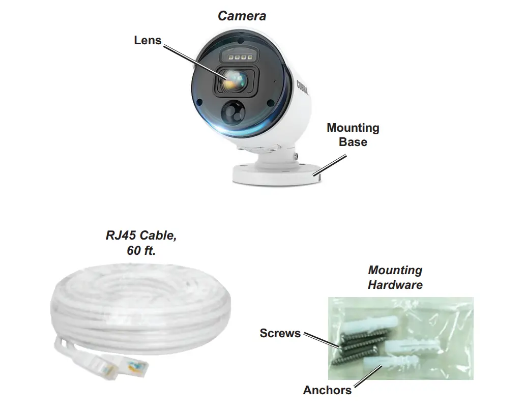 COBRA 57647 4K Indoor Outdoor NVR Security Camera - fig1