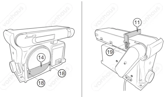 VonHaus 3500181 Benchtop Belt and Disc Sander - fig5