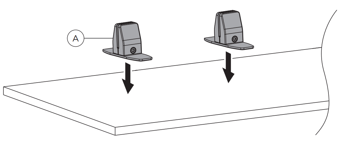 Neomounts NS CLMPSTANDBLACK Desk clamp sets 08 kg - STEP 1