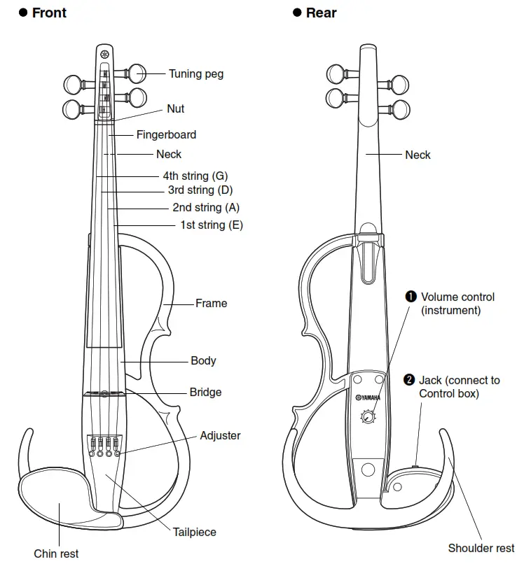 YAMAHA YSV104 Electric Violin - real