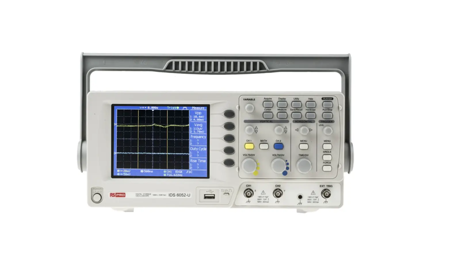 Rs Pro Ids6052u Oscilloscope Digital Storage 2 Channels 50mhz User Guide