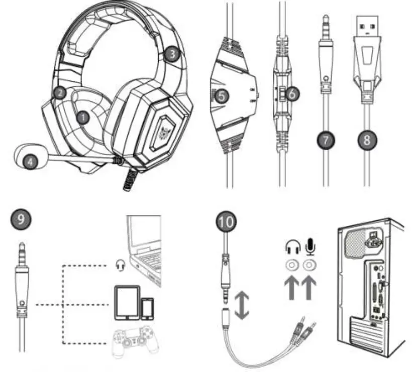 XELAR Professional Gaming Headset- product