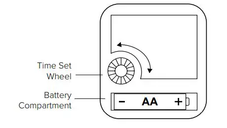 LA CROSSE 04-2631C 2-Inch Coffee Wall Clock - POWER UP