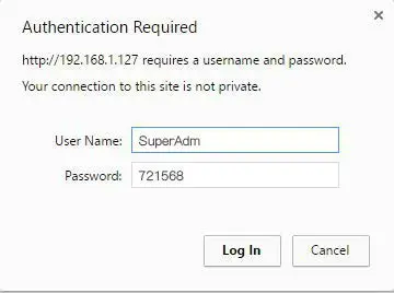 Log-in User Password