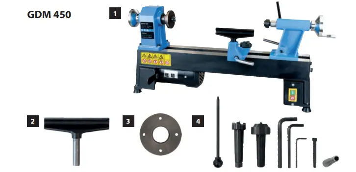 GUDE-GDM-450-Professional-Lathe-Woodworking-Machines-FIG-1