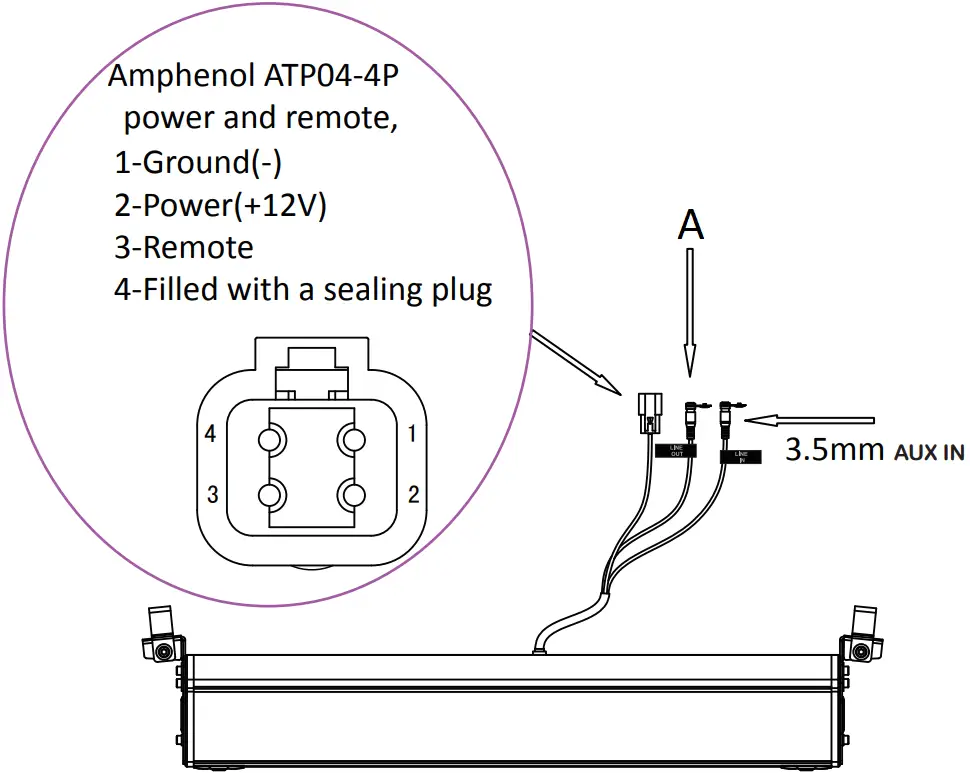 asa MSBAR Soundbar Integrated LED Light Strip 4