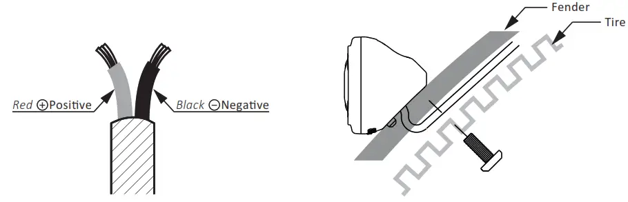 LEZYNE EBike Rear Fender STVZO Alert LED Electric Bike Taillight - fig