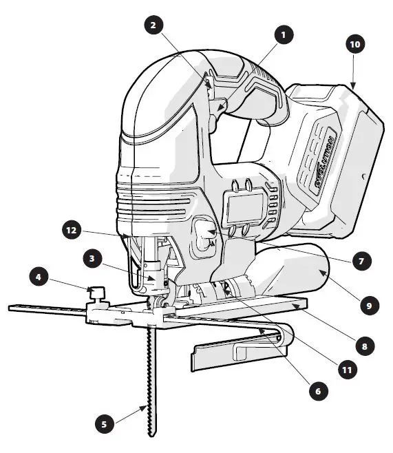 eVOLUTION R90JGS-Li Power Tools Cordless Jigsaw 17