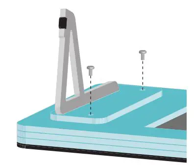 Pimoroni LCD Frame for Raspberry Pi 7” Touchscreen User Manual - Screw in the four M3 nylon bolts