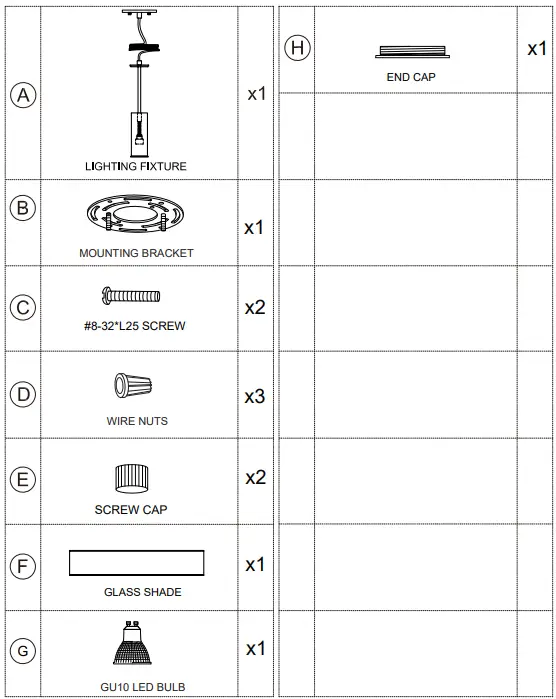 et2online-1-X-GU10-7W-LED-Bulb-Torch-Pendant-FIG-1