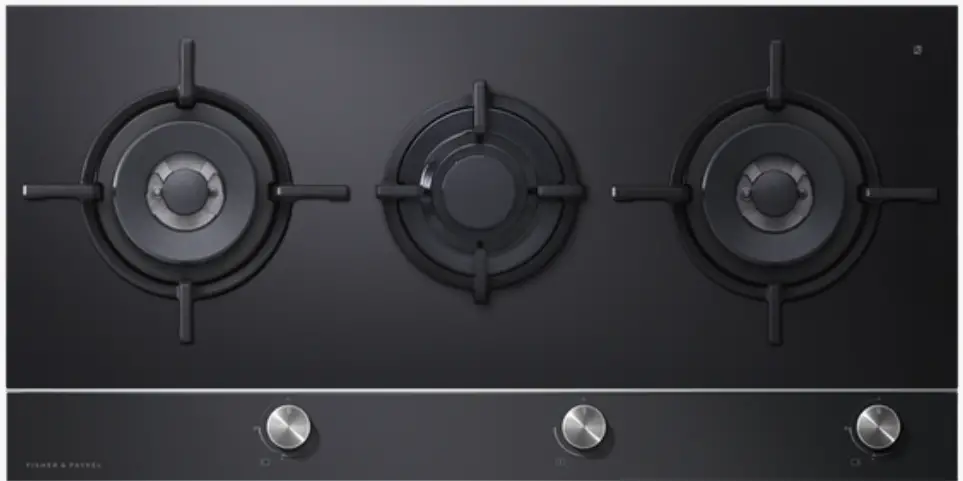 FISHER PAYKEL CG903DTGGB1 Gas on Glass Cooktop