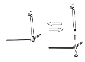 Acer LCD Monitor - base and stand