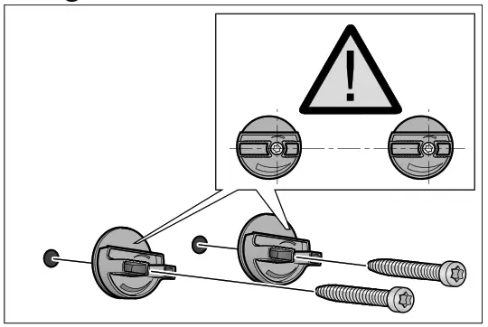 VOGUE 330393 900mm Canopy Rangehood - aligning