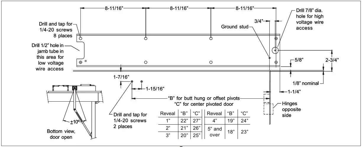 LCN 9130 Series Complete Door Closer - fig 7