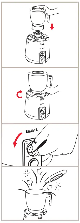 SUJATA Powermatic Plus Juicer Mixer Grinder - Fig26