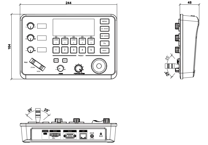 Controllers PUS-MKB10 Mini Pro PTZ Controller 15