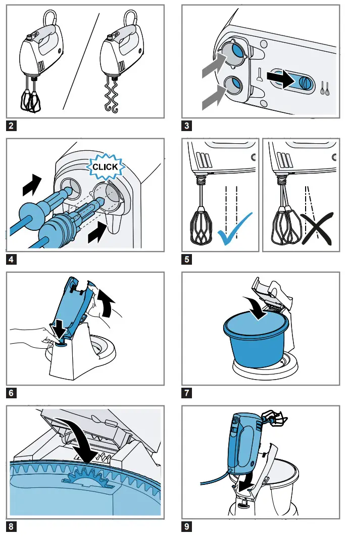 BOSCH MFQ36 Cordless Hand Mixer - Figure 2