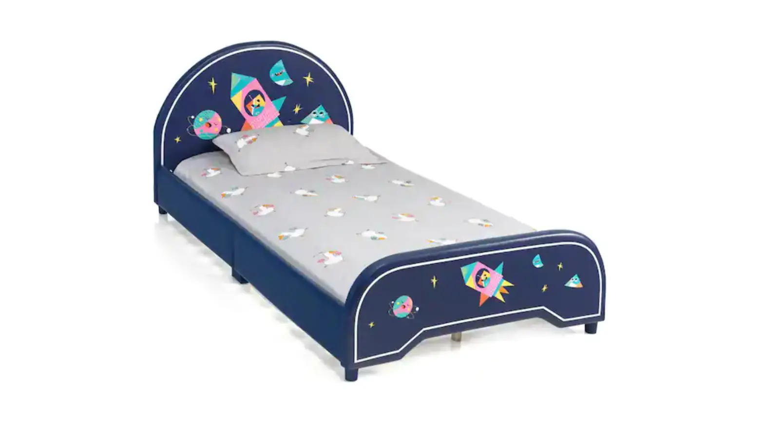 Costway Hy10020 Children Twin Size Wooden Bed User Manual