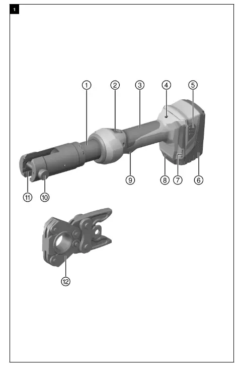 HILTI NPR 032 IE-A22 Cordless Hydraulic Pipe Press Tool - 1