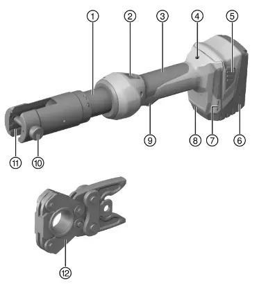 HILTI NPR 032 IE-A22 Cordless Hydraulic Pipe Press Tool - Product overview