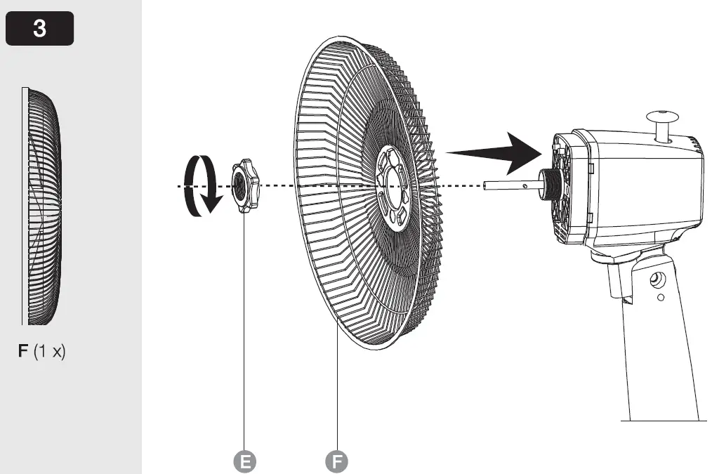 amazon basic B07YF2VWMP Oscillating Table Fan with 3 Speed Settings 08
