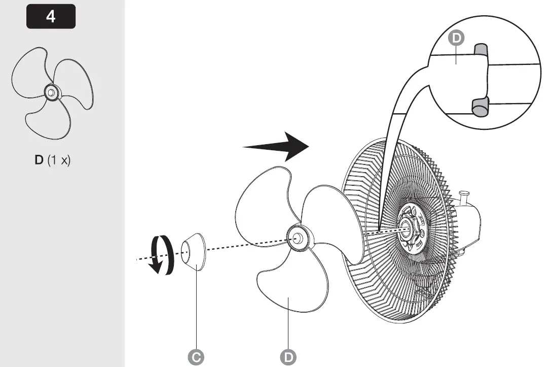 amazon basic B07YF2VWMP Oscillating Table Fan with 3 Speed Settings 09