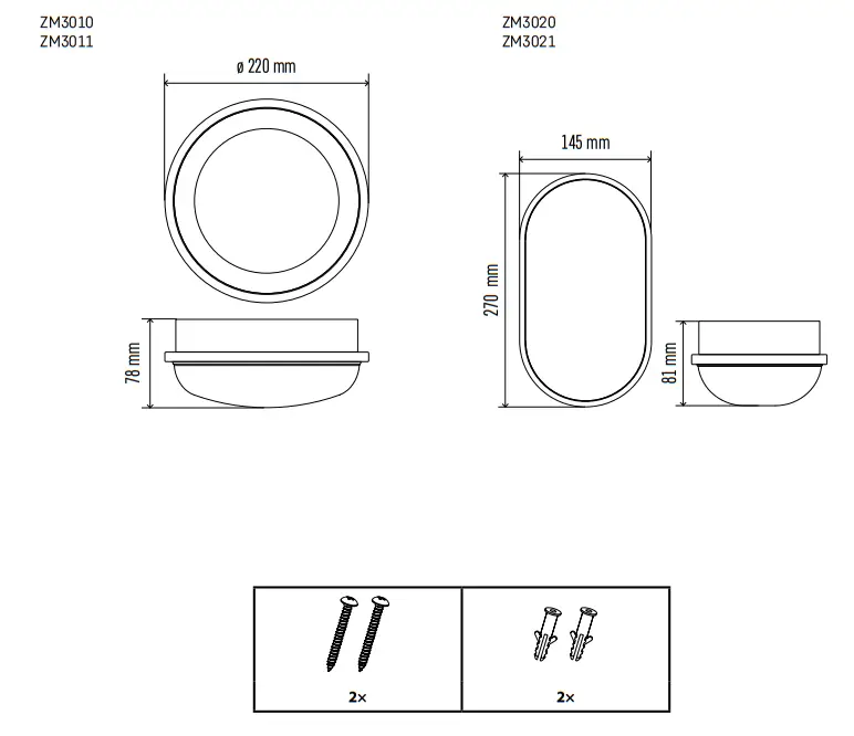 EMOS ZM3010 LED Ceiling & Wall Luminaire - fig